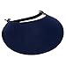 MG Womens Cotton Solid String Sun Visor (Navy)