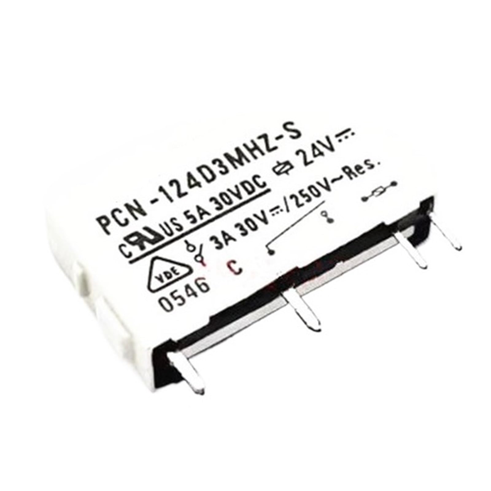 Relais 24V DCV24 PCN-124D3MHZ-S avec capacité de commutation 5A
