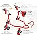 Donext Motorcycle Stand 850LB Sport Bike Rear Wheel Lift Swingarm Paddock Stands Red, U+L