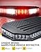 LUMENIX Rooftop Strobe Beacon Lights White Red LED Emergency Warning Caution Flashing Traffic Light Bar for POV Firefighter Ambulance Vehicles Fire Trucks, American Flag Pattern | Patented Design