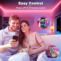 Realky 20 m RGB LED-Streifen, Bluetooth, Musiksync, App & Fernbed. – Ansicht 4
