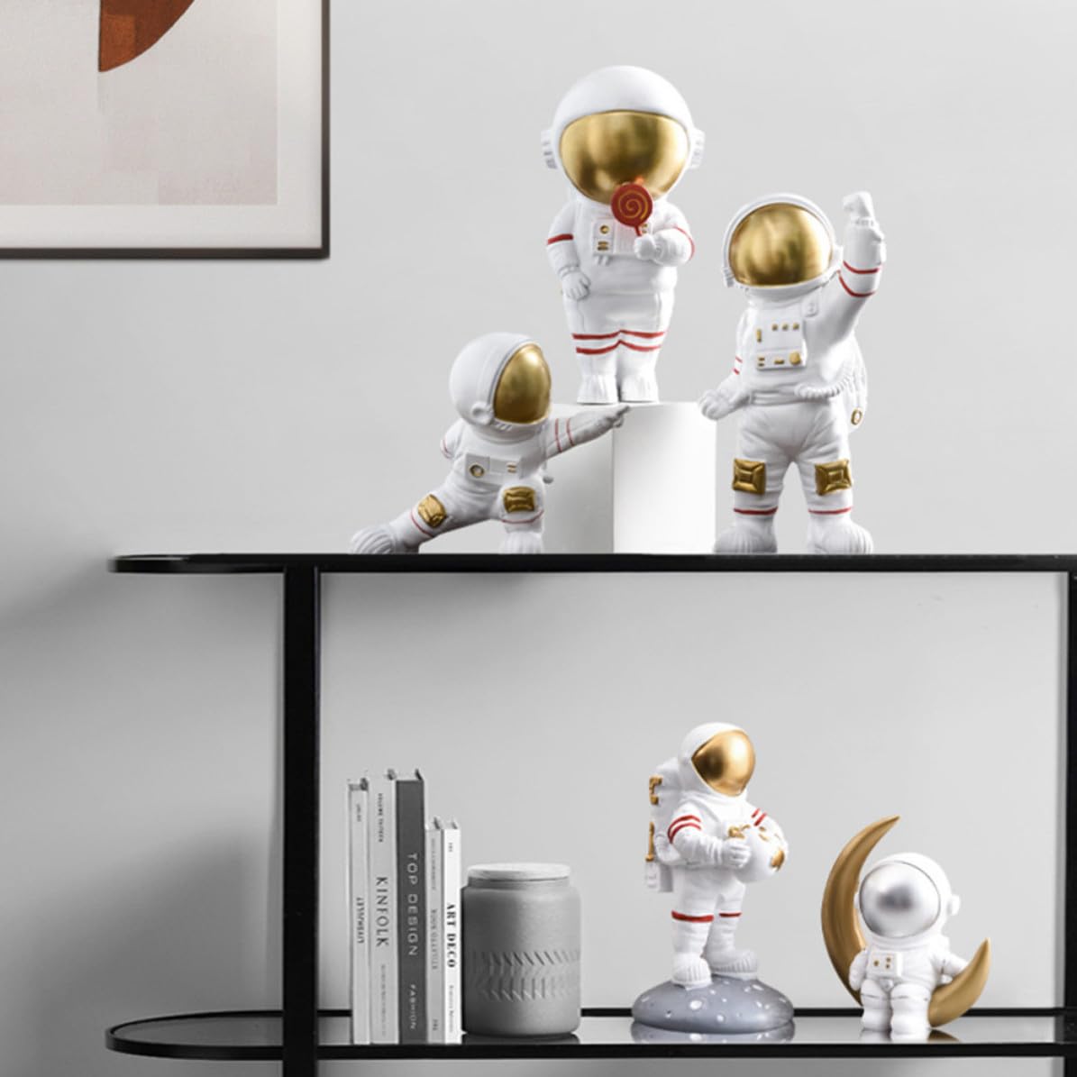 IMIKEYA Dekorativer Tischständer Astronauten Dekoration Weihnachten Party