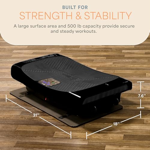 Image of Lifepro 4D Vibration Plate Exercise Machine - Triple Motor, 7 Presets, 60 Speeds Rumblex Plus /Pro Vibrating Platform with Wrist Remote - Whole Body Shaker Vibration Plate for Lymphatic Drainage