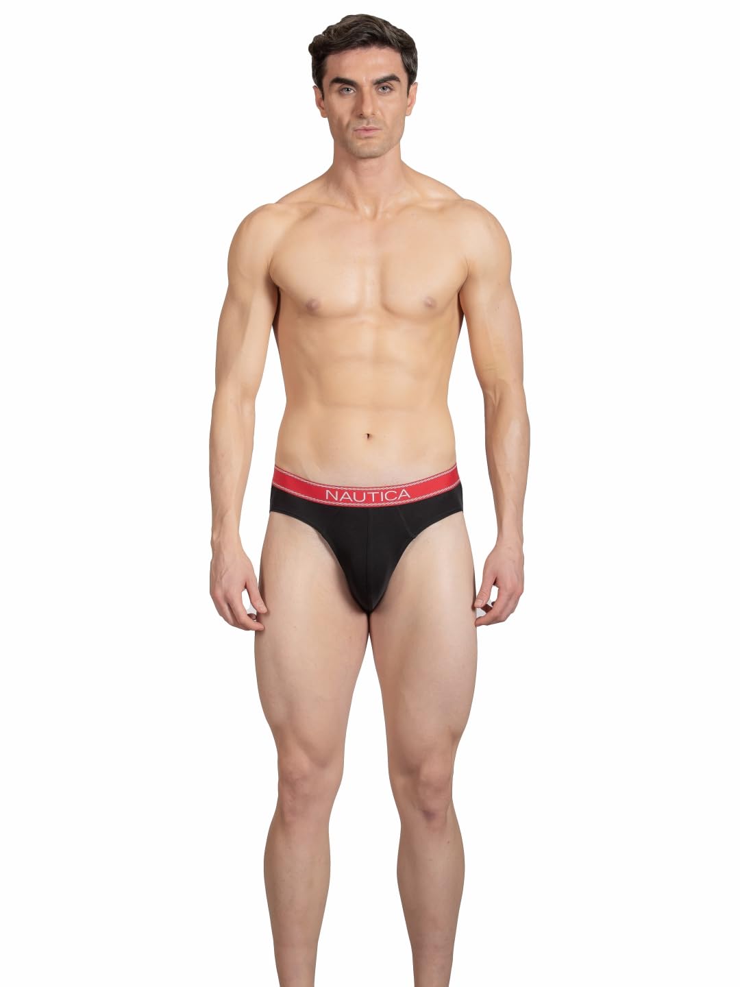 nautica Men's Cotton Blend Classic Solid Briefs-picture-23