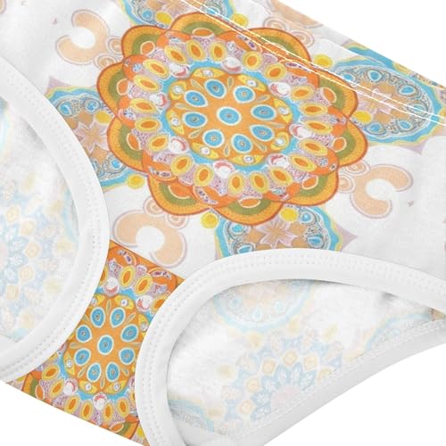 Mandalas Floral Cute Panties Girl Toddler Girls Underwear Cotton Fancy Briefs Kids Undies 2t4