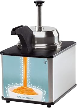 منتجات الخادم ، 120V Supreme Topping Warmer with Pump for Nachos، Cheese، Desserts، Chocolate، Fudge، Caramel، Model 81140