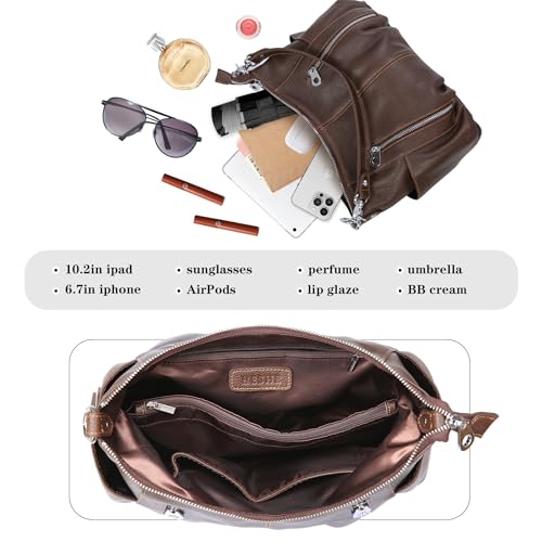 Bolso Hobo de Cuero para Mujer miniatura 5