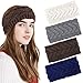 Produktbild Tacobear 4Stk Stirnband Damen Winter Strickstirnband Gestrickt Haarband Kopfband Warm Geflochten Stirnband Ohrenwärmer Winter Herbst Haar Zubehör für Frauen