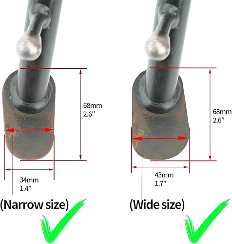 Miniatura 2 de Mokiton Placa de soporte de extensión de soporte lateral para motocicleta compatible con BMW R1200GS LCAdventureRallye  Almohadilla de soporte para