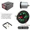 2" 52mm 7 Color Adjustment Turbo Boost Gauge with Universal 0-30PSI Manual in Cabin Boost Controller Kit #1