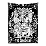 Ottoy Tarot Card Judgement Super Soft Micro Fleece Plaid Patchwork Plush Lightweight Dual-Sided Decorative Couch, Sofa, Travel, Lap, Bed Throw Blanket,80'x60' for Adult