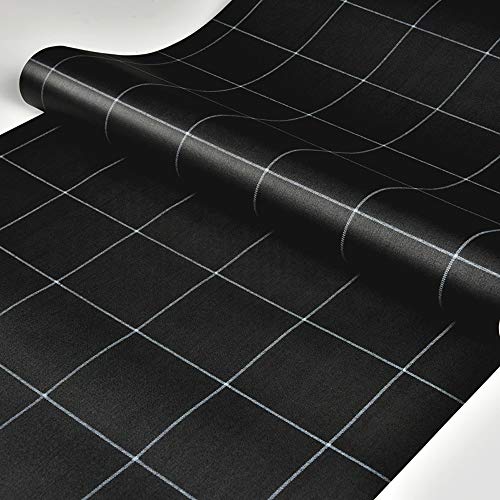 Revestimiento autoadhesivo de celosía extraíble Recubrimiento de paredes decorativo Película interior del panel de madera vintage No dejar superficies de rastreo Fácil de limpiar (0.53 * 10 m, blanco)