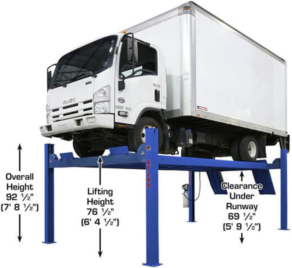 Atlas® Apex 14 ALI Certified Commercial Grade 14,000 Lb. Capacity 4 Post Car Lift