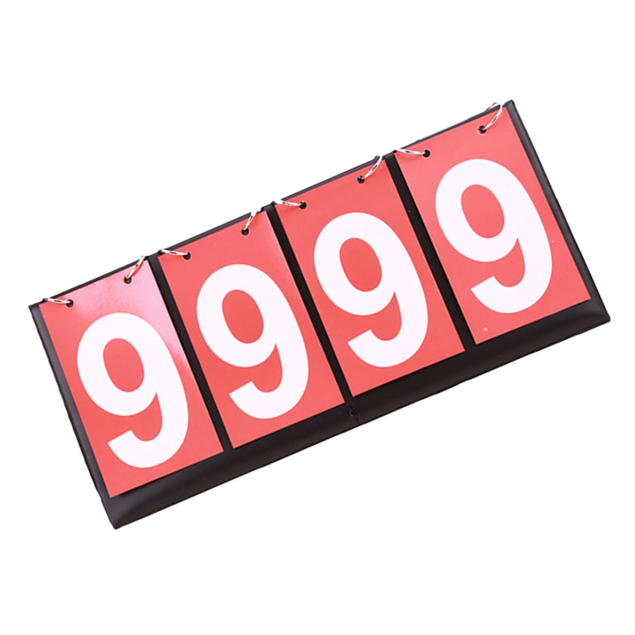 VICASKY Tabletop Scoreboard Flipper Portable Four Scoreboards for Basketball Football Easy to Read Flip Score Keeper for Sports Red