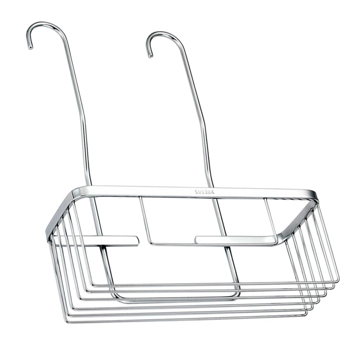 Veemoon Estante de Ducha Colgante de Acero Inoxidable Plateado Perchero para Baño Resistente y Fácil de Limpiar Organizador para Artículos de Tocador Espacio Amplio para Ducha y Baño