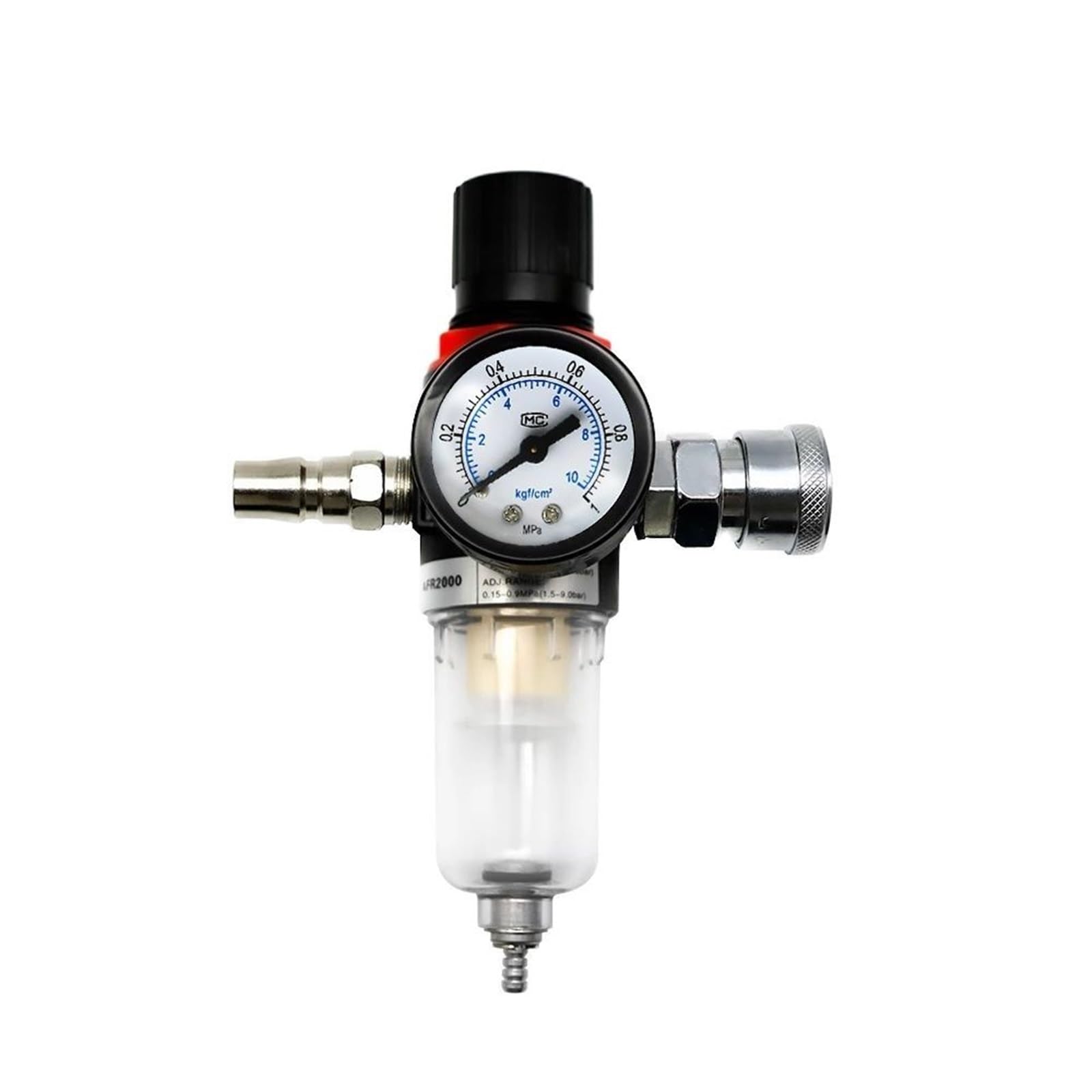 1pc AFR-2000 Filtro Pneumatico Unità di Trattamento Aria Regolatore di Pressione del Compressore Valvola di Riduzione di Separazione Dell'acqua Dell'olio AFR2000 Manometro(Afr-2000)