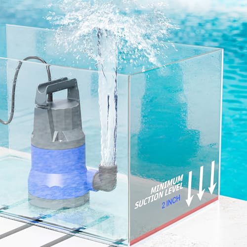 Image of Sump Pump 1HP Submersible Water Pump 3700GPH Electric Utility Pumps