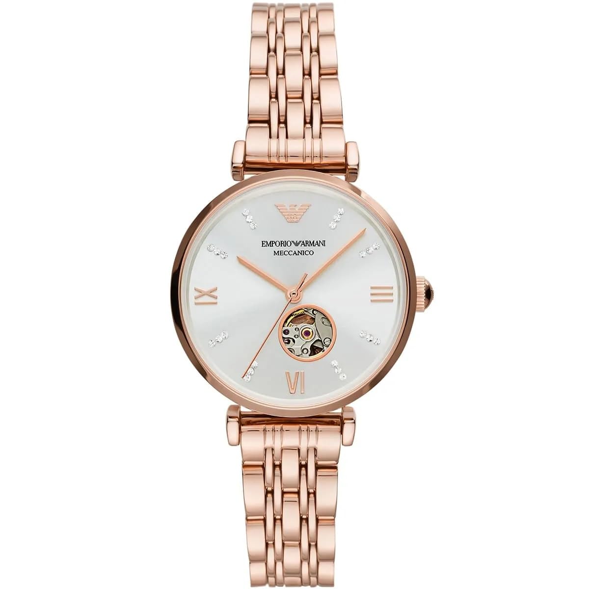 Emporio-ArmaniAnalog Automatic Crystal Silver Dial Womens Watch AR60023 (B0DGLQ8K9Z) Amazon Price History, Amazon Price Tracker