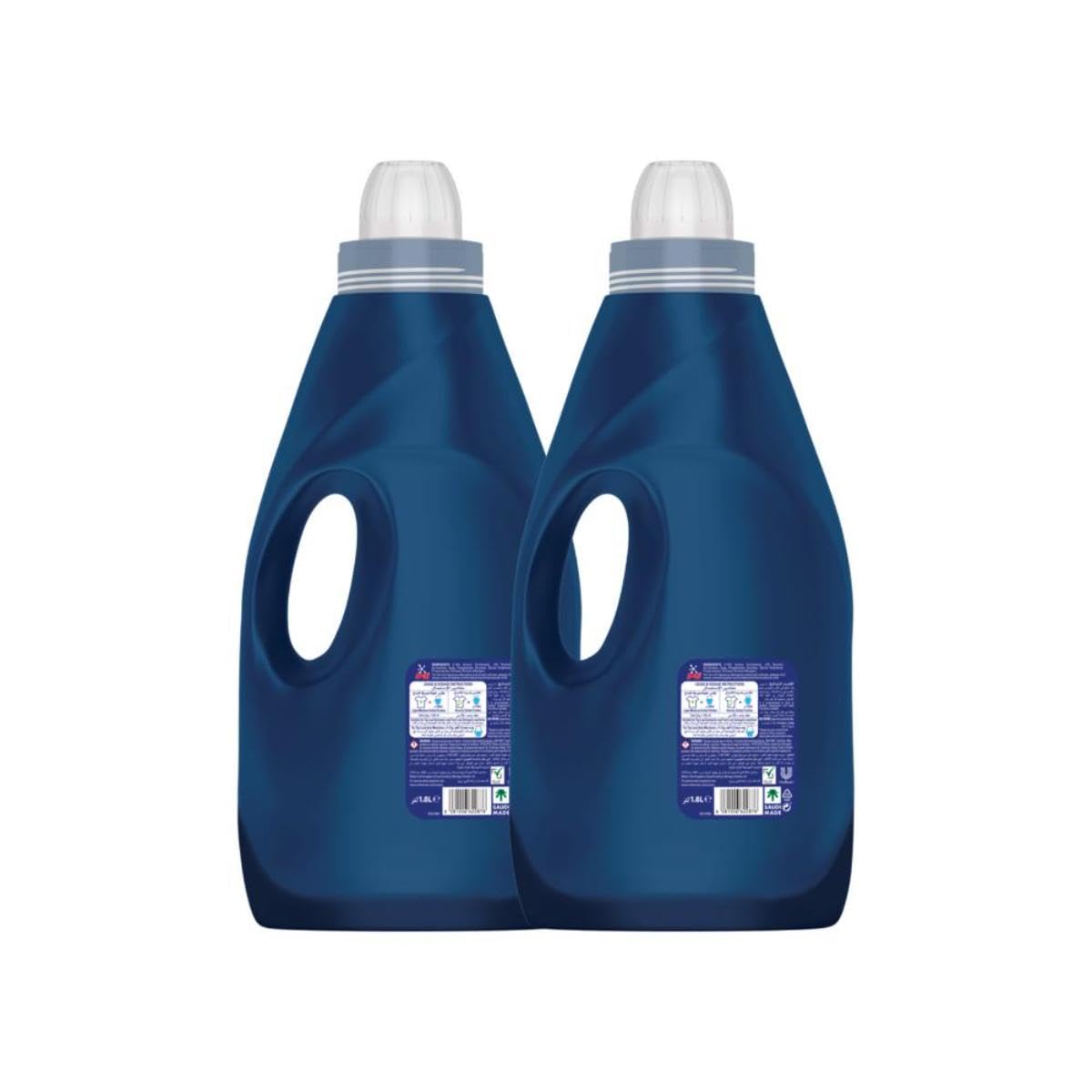 OMO Liquid Laundry Detergent, Active, Long-Lasting Freshness up to 14 Days, up to 100% Stain Removal in 1 Wash, 1.8L x 2