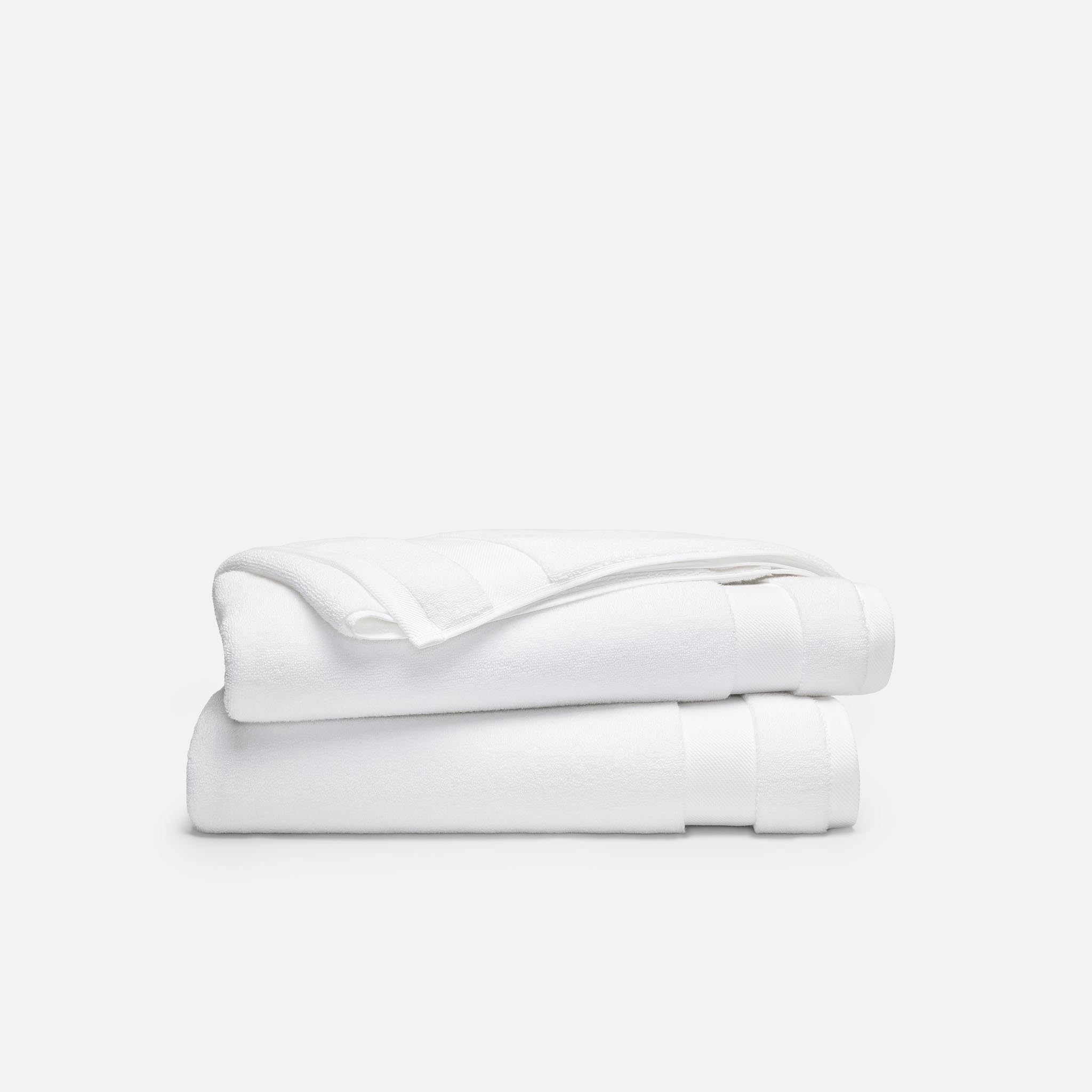Brooklinen Super-Plush 100 Turkish Cotton Bath Towels - Set of 2-770 GSM Highly Absorbent Machine Washable Perfect Bath