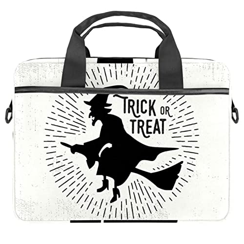 Sac à bandoulière pour ordinateur portable 13 à 14 pouces floral Halloween