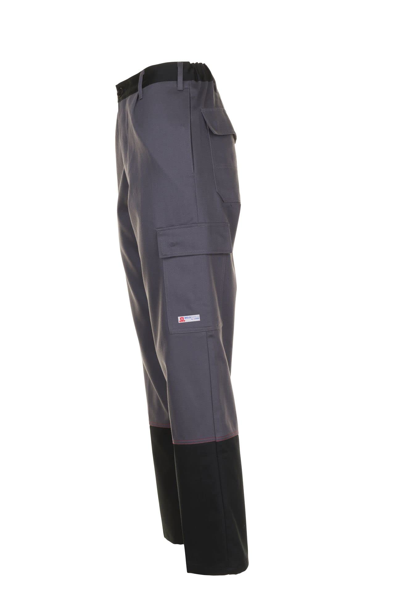 Planam 5520052 Weld Shield Bundhose, Grau/Schwarz, Größe 52