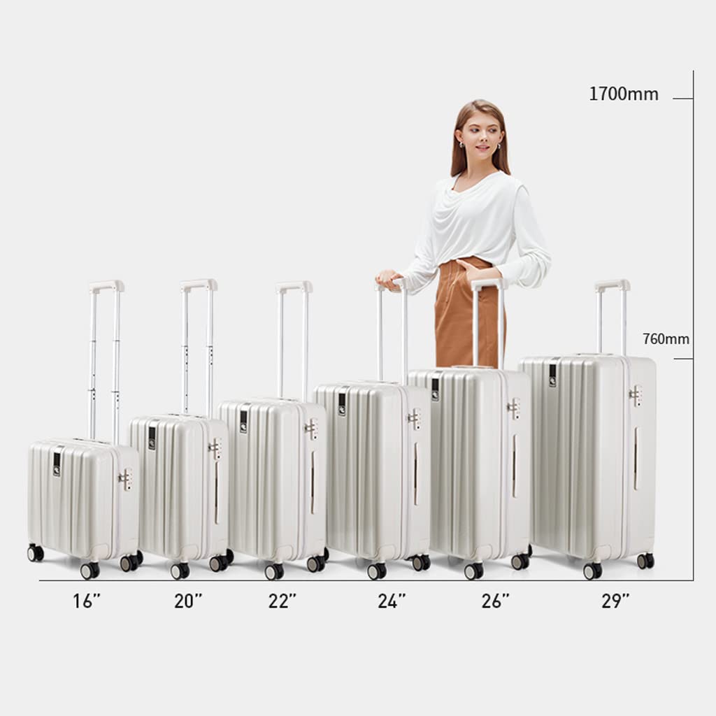 Koffer Hartschale,Trolley-Koffer,großes Fassungsvermögen,robuster Koffer mit 4 Spinner-Rollen./1786(Grey,20 inches)
