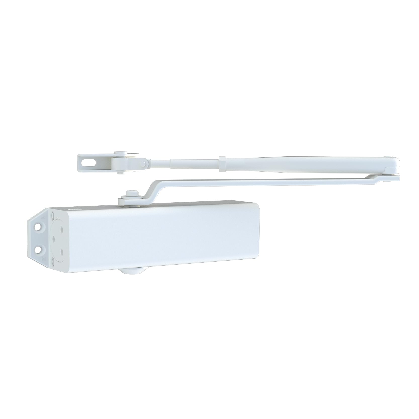 Yale 722 Pro Door Closer For up to 1100mm width and 80Kg door weight, 500,000 cycles tested, Adjustable Latching Speed, Fire rated, White