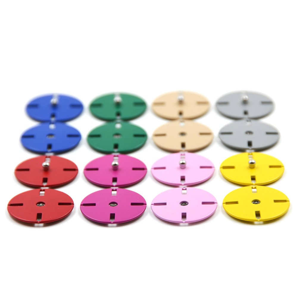 high-grade Colorful nylon bottoni bottone bottoni a pressione per abbigliamento, confezione da 10, Gray, 21 mm