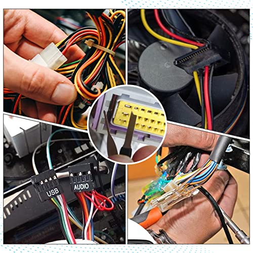 Terminal Removal Tool Kit 139 Pcs Depinning Tool Electrical Connector Pin Removal Tool Kit Pin Extractor Tool Set Wire Terminal Release Tool For Automotive Car Household Devices #TOP6