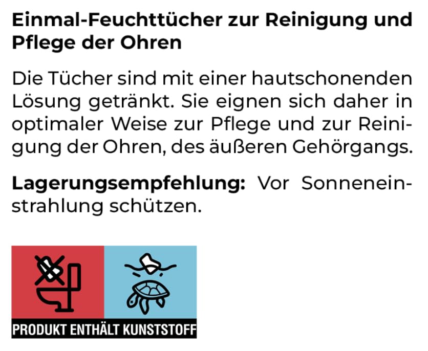 Canina 74112 0 Petvital Ohrentücher, 120 Stück (1er Pack)