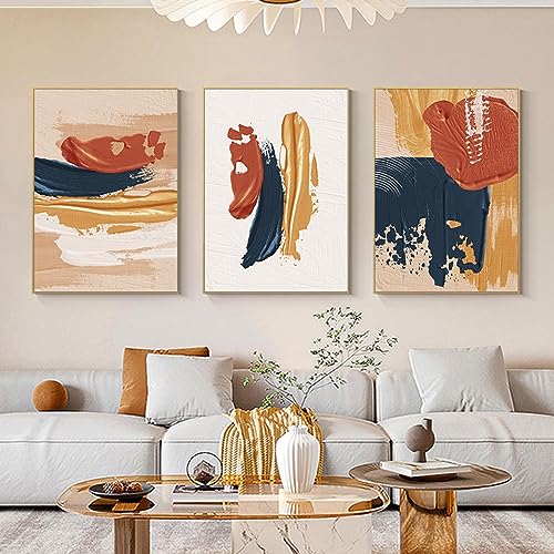 Art abstrait moderne affiche de qualité supérieure texture blush et bleu nuit pour intérieur