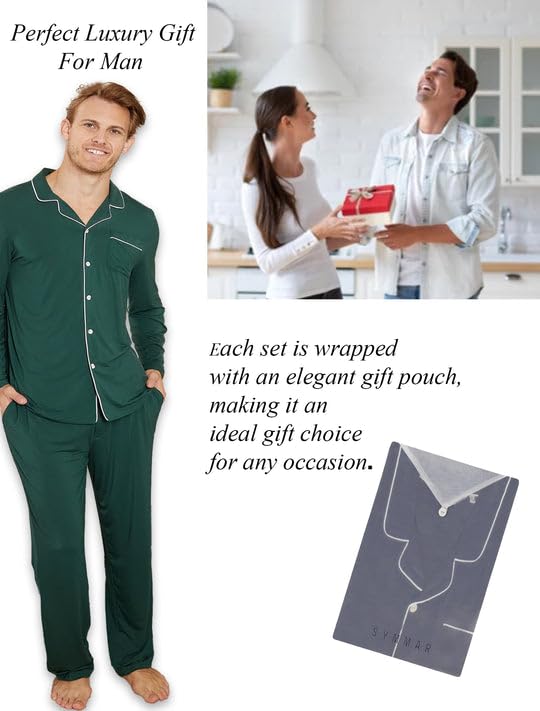 Button Front Men's Pajama Sets - Soft Micromodal Pajamas men - Men's pajamas - Comfy Loungewear for men3