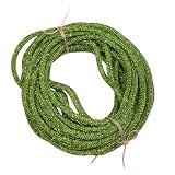 GDO Gioie d'Oriente Cordón de estrás de 6 mm × 10 m – Tubo de silicona flexible con brillantes incrustados – para asas de bolsos, bordados, joyas y accesorios de moda DIY (verde)