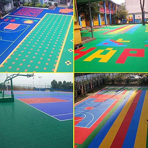 Ineinandergreifende Gummifliesen, 16 Stück, Pvc-drainagefliesen, 25 X 25 X 1,2 Cm, Terrassenfliesen, Bodenfliesen Für Den Außenbereich, Ineinandergreifende Fliesen Für Den Außenbereich, Te(Color:Gelb) – Bild 4