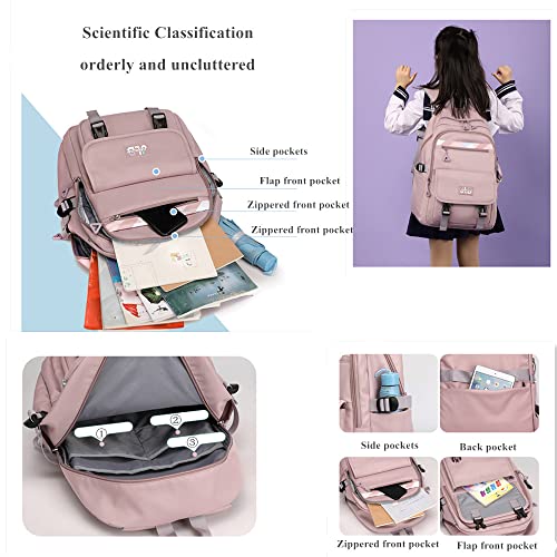 Lanshiya Kids Backpack For Girls Solid Color Elementary School Students Daypack Cute Outdoor Travel Bag #TOP2