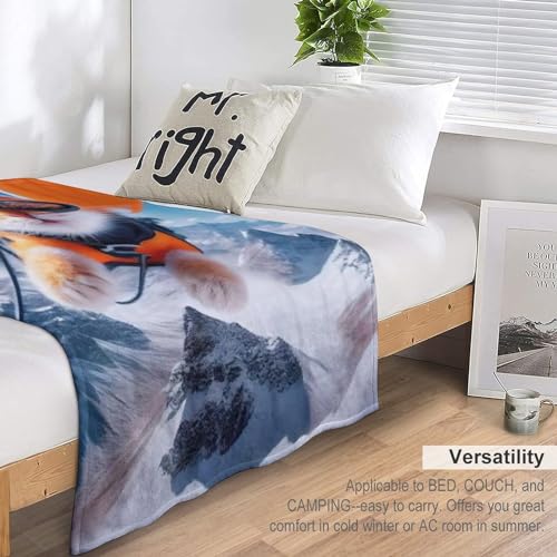 Couverture chat lavable en machine en flannel chaude de 100x130cm