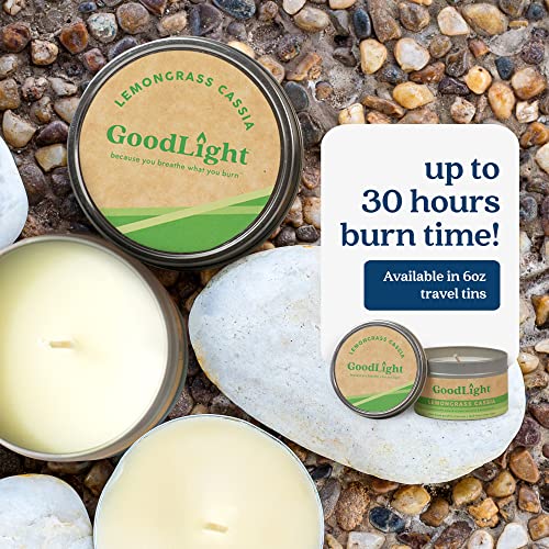 Goodlight, Candle Travel Tin Lemongrass Cassia 6 Ounce #TOP5