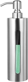 Stainless Steel Soap Dispenser, Slim Rust Proof Soap Dispenser with Pump, Refillable Dish Soap Dispenser for Kitchen, Bathroom Soap Dispenser for Essential Oils, Shampoo(7oz/200ml)