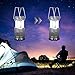 Camping Lantern Ultra Bright 4 Pack Audo COB Outdoor Portable Camping Light With 12 AA Batteries Survival Kit For Camping Fishing (Black)