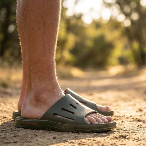 Image of Gone For a Run PR Soles Recovery Slides - Massaging Footbed - Unisex | Comfort Sandals