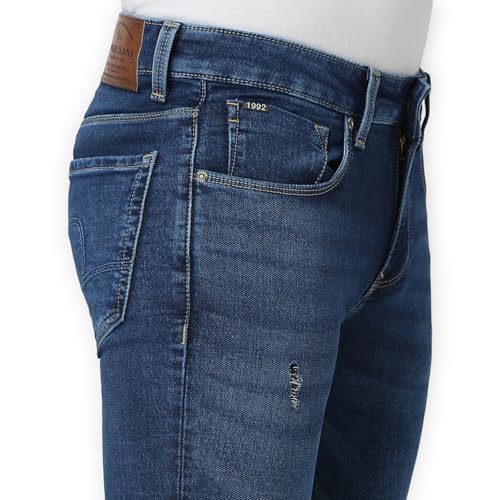 Image of Spykar Men's Skinny Fit Low-Rise Casual Jeans