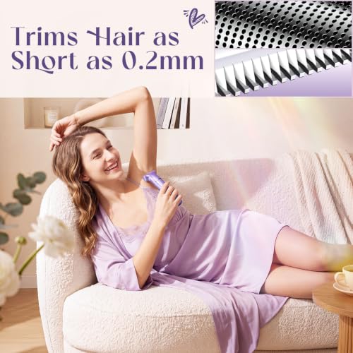 Image of Risina 5-in-1 Bikini Trimmer for Women, Gifts for Women, Grooming Kit | IPX7 Waterproof, Rechargeable, Ceramic Blades, 5 Heads: Body, Facial, Curved, Nose Hair and Detail; Full-Body Care