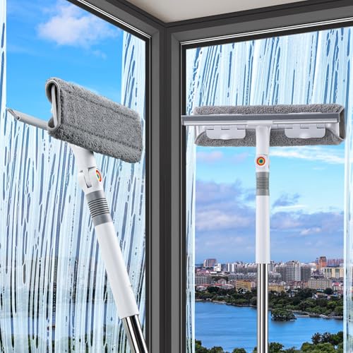 MOPUP3,2 m Fensterwischerreiniger, 2-in-1-Duschwischer mit...