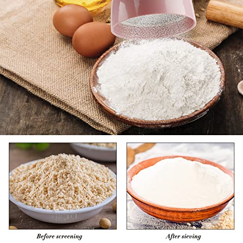 Foto von Gobesty Mehlsieb Siebe, Puderzucker Küchensieb Puderzucker Shaker Sieve Mehl Filter für Küche Backen