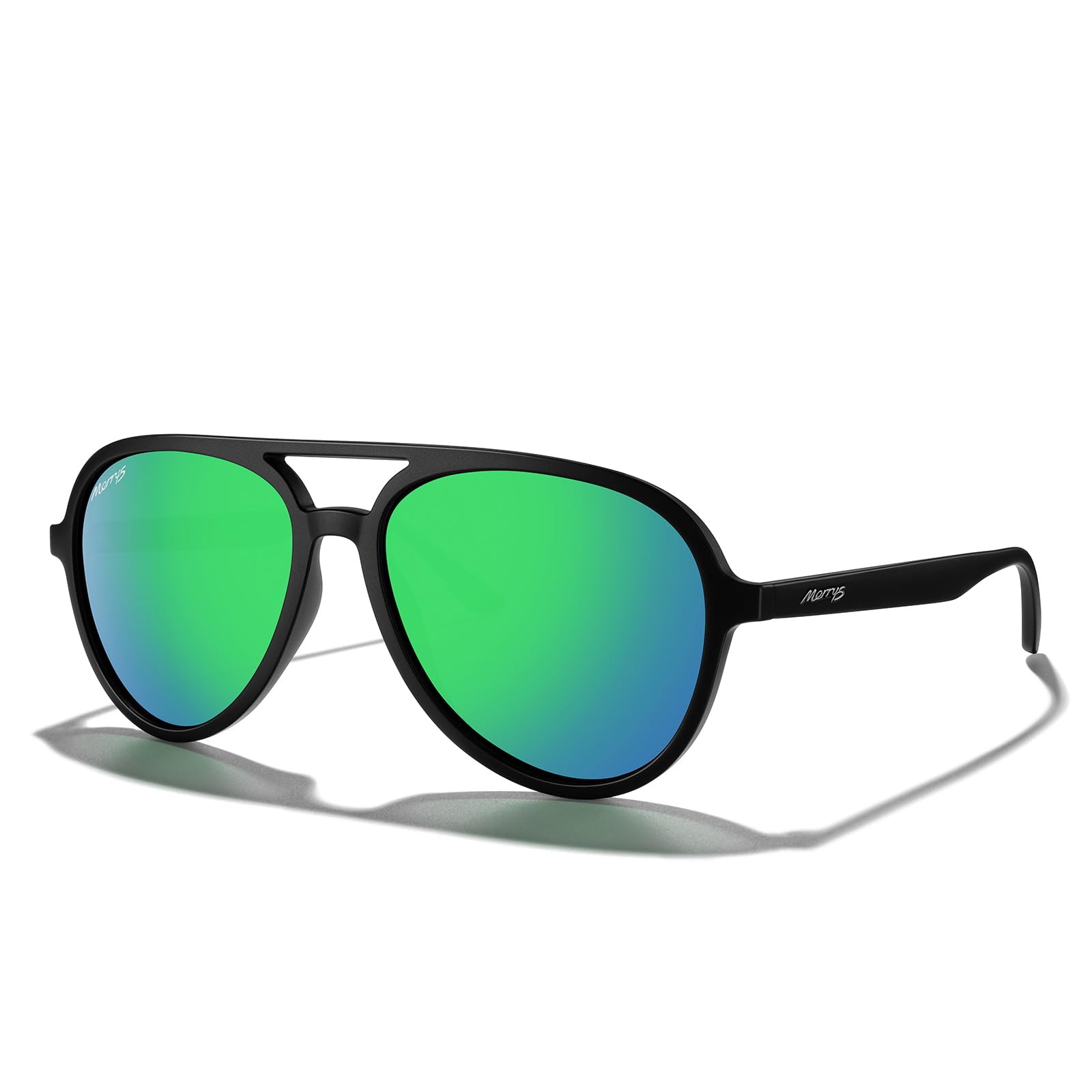 MERRY'S Classic Polarized Aviator Sunglasses For Womens Mens Retro Double Bridge Aviators S8376