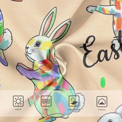 Toddler Girl Panties, Colorful Rabbits Cotton Underwear for Girls, 2T–8 Years3