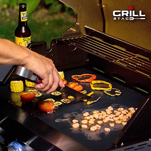 Reusable Heavy Duty Grilling Mat Set BBQ Mats For Grilling Prevent