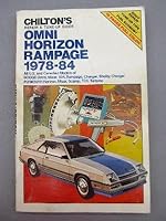 Chilton's Repair and Tune-Up Guide- Omni- Horizon- Rampage- 1978-84: All U.S. and Canadian Models of 0801974852 Book Cover