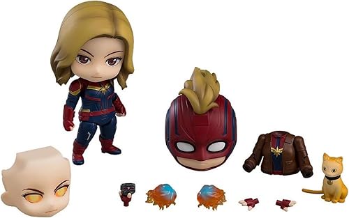 Buena sonrisa - Nendoroid - Marvel - Vengadores - Capitana Marvel: Edición Héroe DX Ver., Multicolor (G90871)